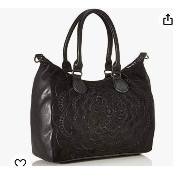 Desigual / Communika Loverty Tote Bag / Boho Convertible Crossbody Bag - Picture 3 of 6